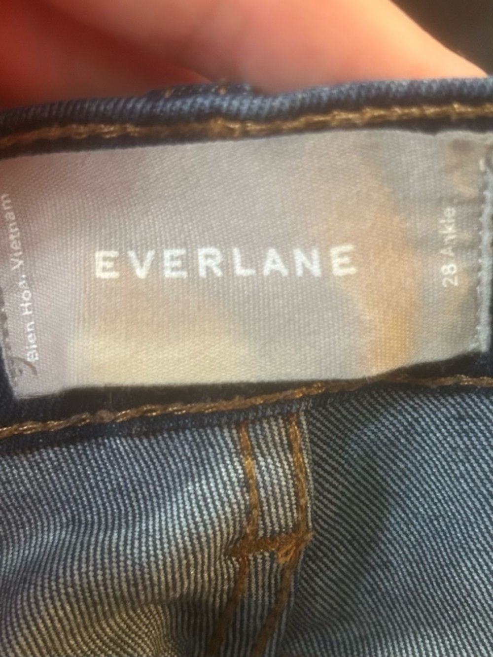 Everlane High-Rise Women’s Skinny Ankle Jeans in Dark Blue size 28 - Picture 3 of 7